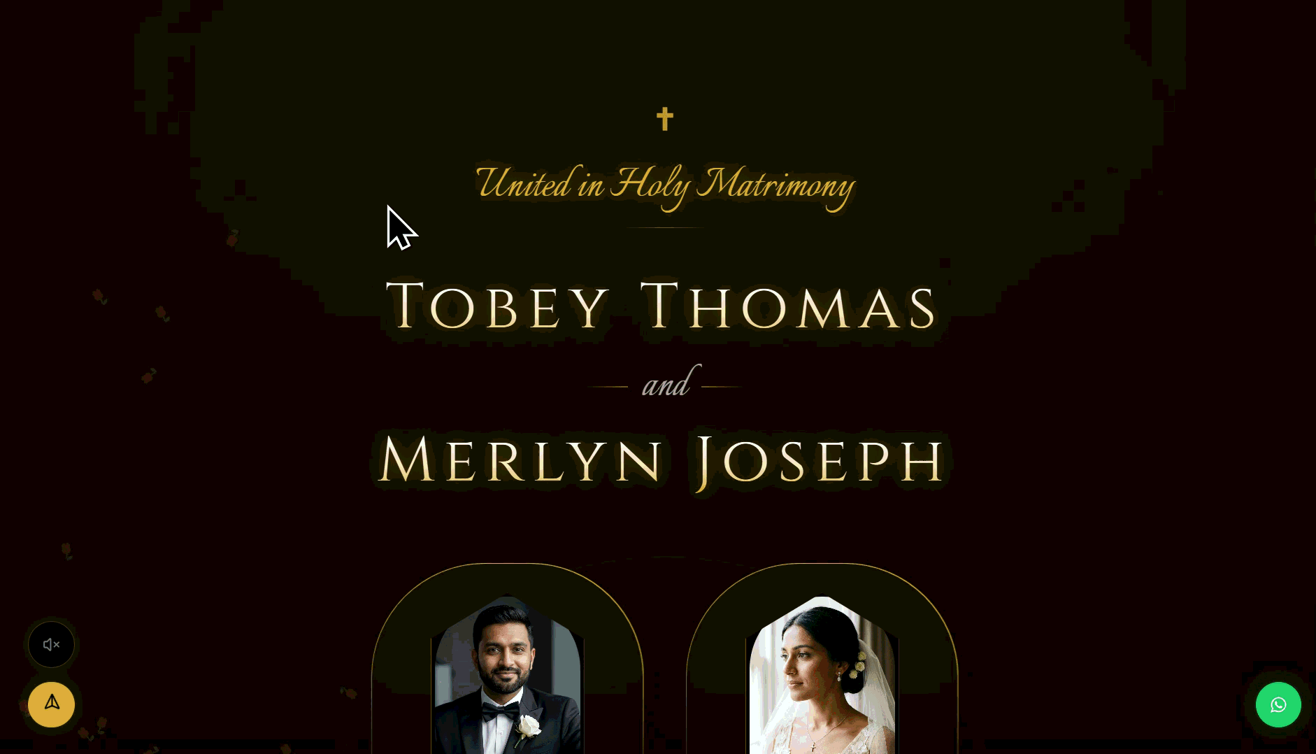 Christian Wedding Theme - Premium Digital Wedding Card Mobile Preview